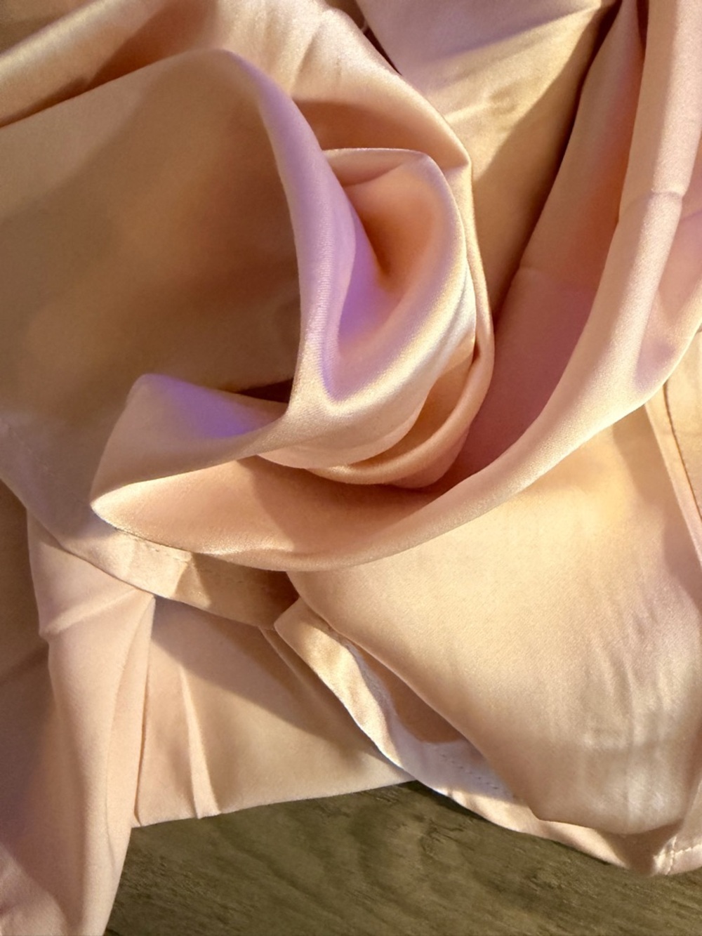 Light Pink Satin Halter Tank Top - Picture 4 of 5